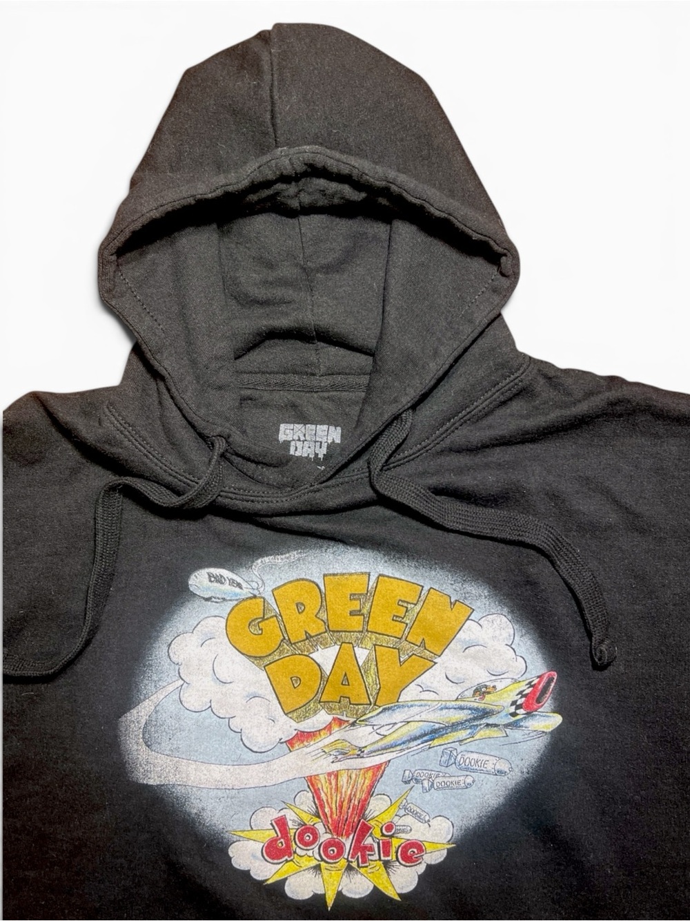 Green Day Dookie Punk Rock Graphic Hoodie Retro 90s Sweatshirt Large
